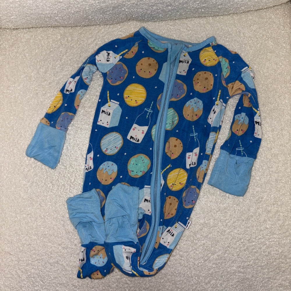 Little Sleepies Cookies & Milk Zippy